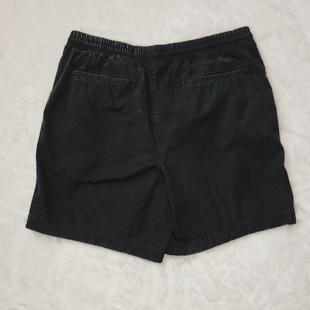 🩳 Men’s Distressed Black Shorts – Size Small 28–30, 100% Cotton, NWT - Picture 2 of 8